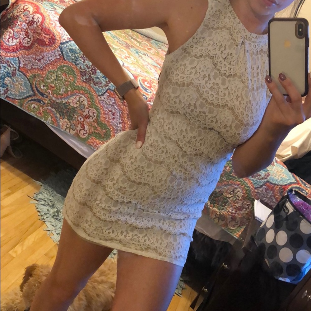 Lace mini dress